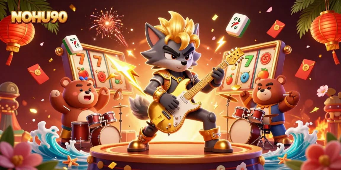 Experience thrilling jackpots at NOHU90 with vibrant, engaging casino action and iconic gaming symbols.