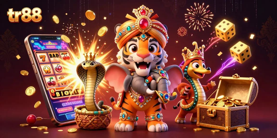 Spin the tr88 slots with explosive jackpots and colorful casino elements
