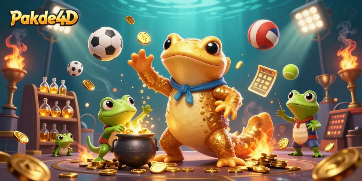 Pakde4D players enjoy seamless betting experiences with golden coins and dynamic sports elements.