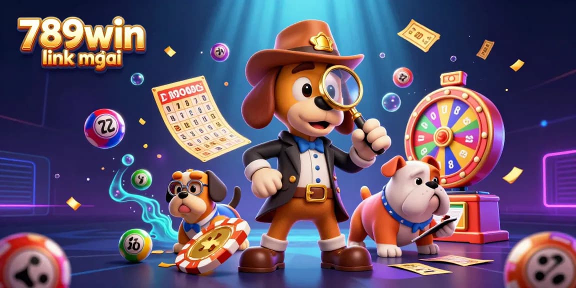 Experience the thrill of winning at 789win link mới with vibrant lottery scenes and treasure clues in action.