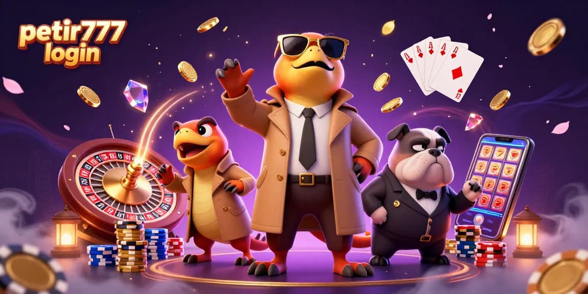 Engage with petir777 login and enjoy thrilling casino fun with raptors in a trench coat.
