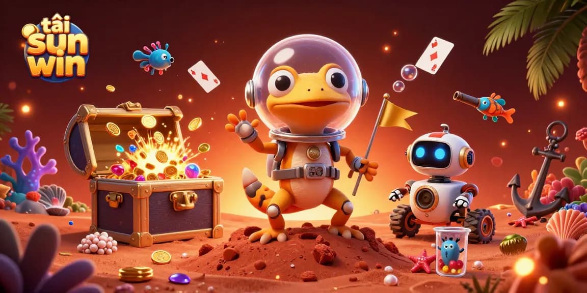 Experience thrilling gaming action with tải sun win, blending vibrant colors and exciting casino elements.