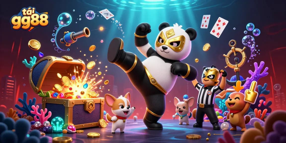 Experience an exciting gaming atmosphere with tải gg88 featuring vibrant characters and thrilling casino elements.