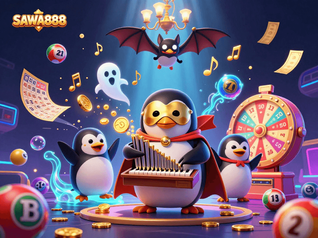 SAWA888 players enjoying exciting jackpots and rewards in a thrilling gaming scene.