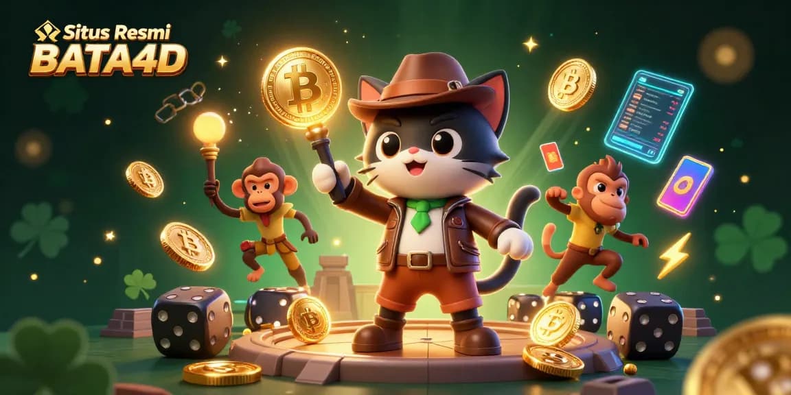 Situs Resmi BATA4D, eksplorasi kategori perjudian dengan kucing arkeolog dan harta kasino berkilau.