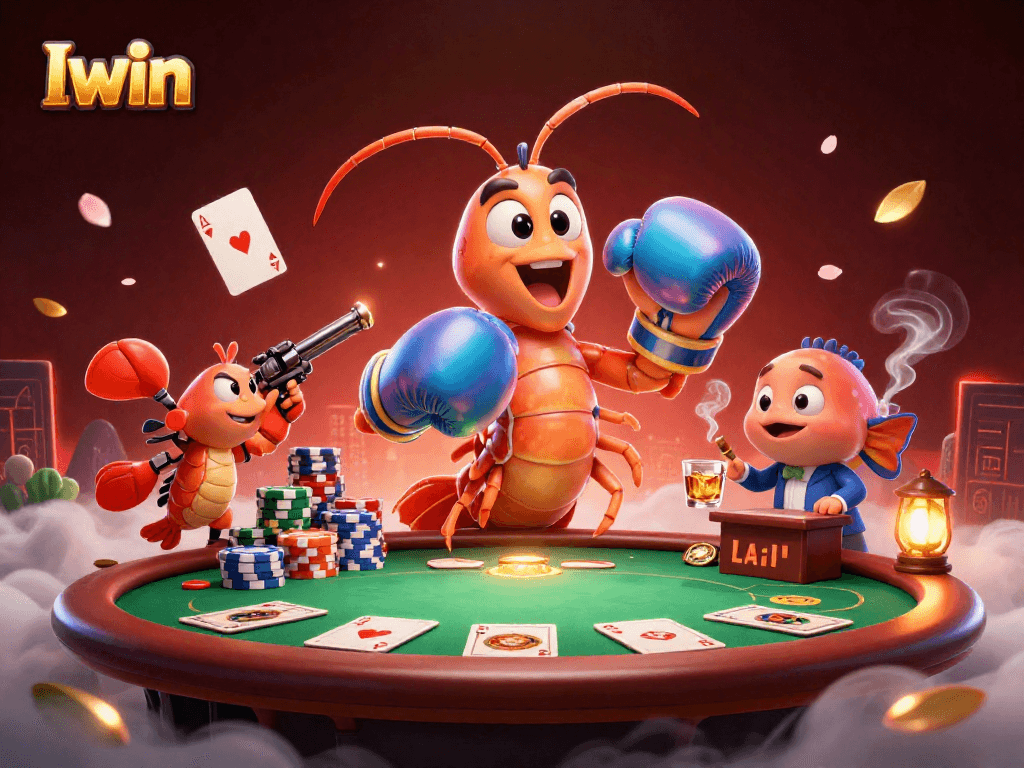 Iwin poker champions display intense gameplay with vibrant characters in action