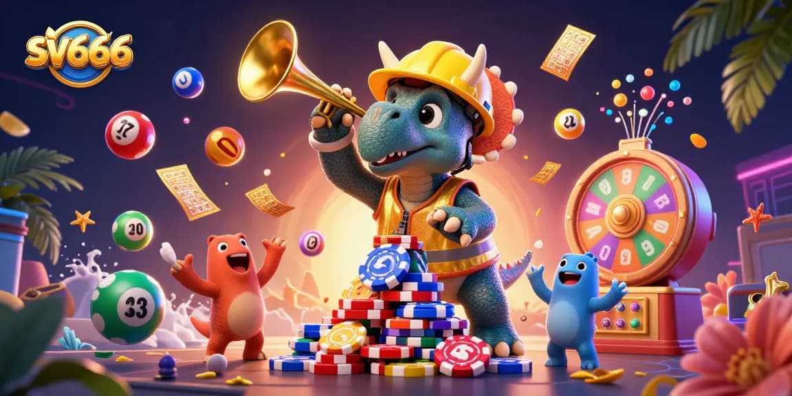 Engage in sv666 casino adventures with exciting games and vibrant prizes in a thrilling 3D scene.