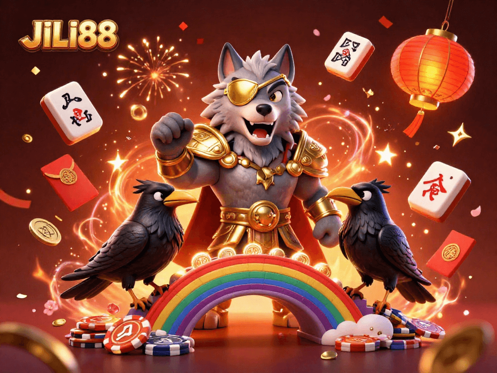 Experience thrilling wins with JILI88 in an energetic Norse-themed casino scene.