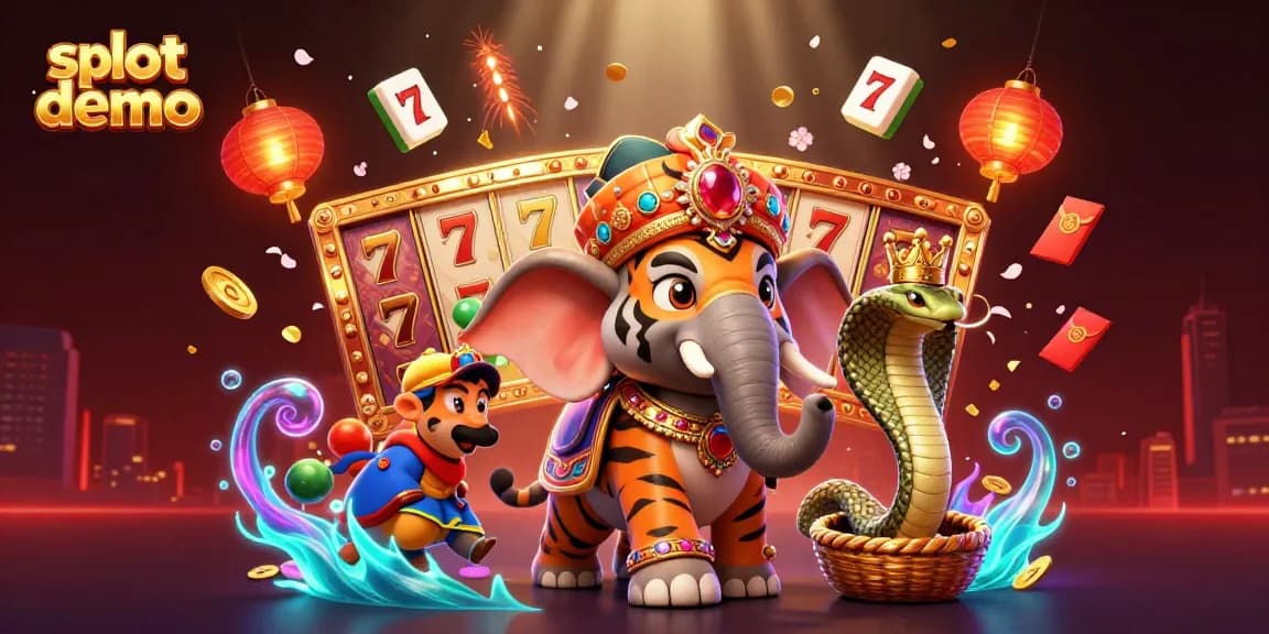 Experience exciting slot demo action in a vibrant casino scene with interactive characters and elements.