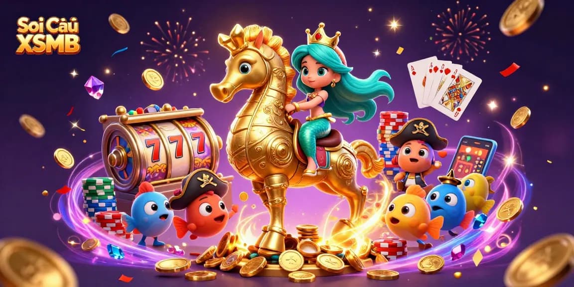 Engage with Soi Cầu XSMB in an exciting and colorful 3D casino world filled with vibrant elements.