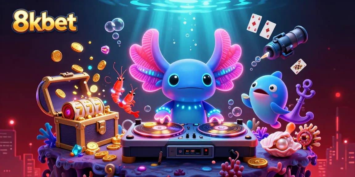 Spin at 8xbet with vibrant underwater scenes featuring dynamic gaming elements.