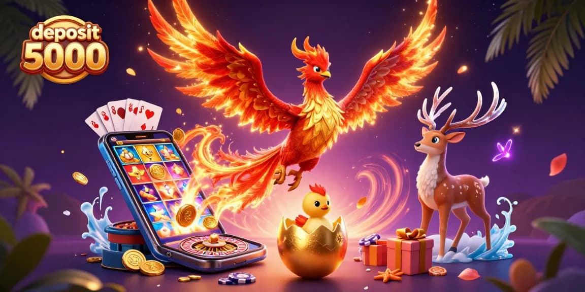 Experience the excitement of deposit 5000 slots with vivid characters and dynamic casino elements.