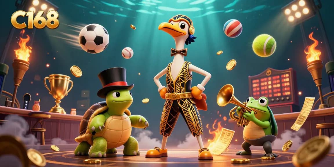 C168 delivers exhilarating moments with sports betting excitement, featuring dynamic characters and immersive gaming elements.