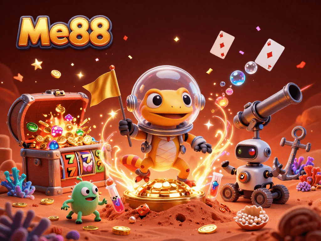 Engage with Me88's thrilling slots and games at an exciting Martian casino adventure.