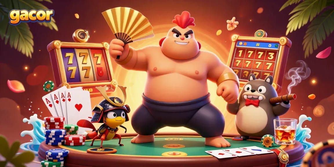 Engage in thrilling gacor gameplay with exciting slot reels and vibrant casino elements