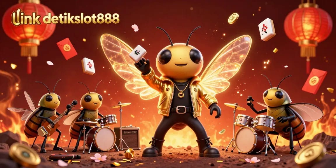 Engage with link detikslot888 as the cicada rock star dazzles in a lively casino scene.