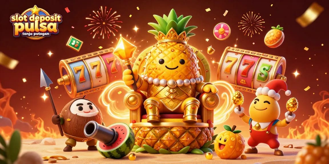 Menangkan slot deposit pulsa tanpa potongan dengan karakter kartun 3D yang meriah di kasino pantai.