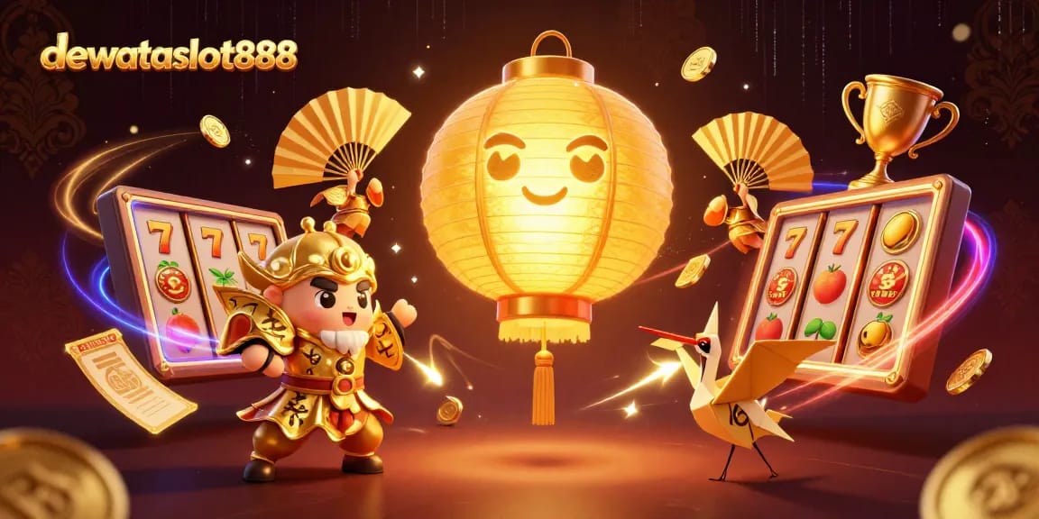 Menangkan permainan slot gacor dengan dewataslot888 dan simbol keberuntungan yang bersinar di kasino malam.