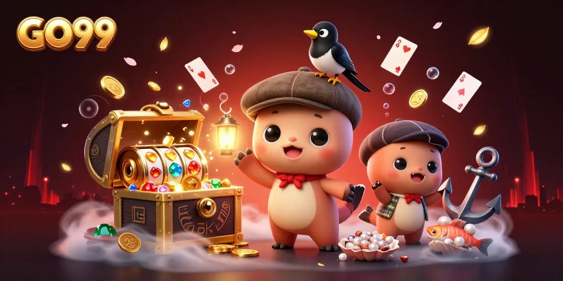 Spin the reels with GO99 for a vibrant underwater casino experience featuring fantasy characters.