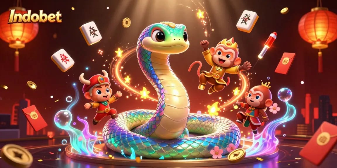 Indobet menghadirkan pengalaman bermain judi online dengan karakter berwarna cerah dan elemen menarik.