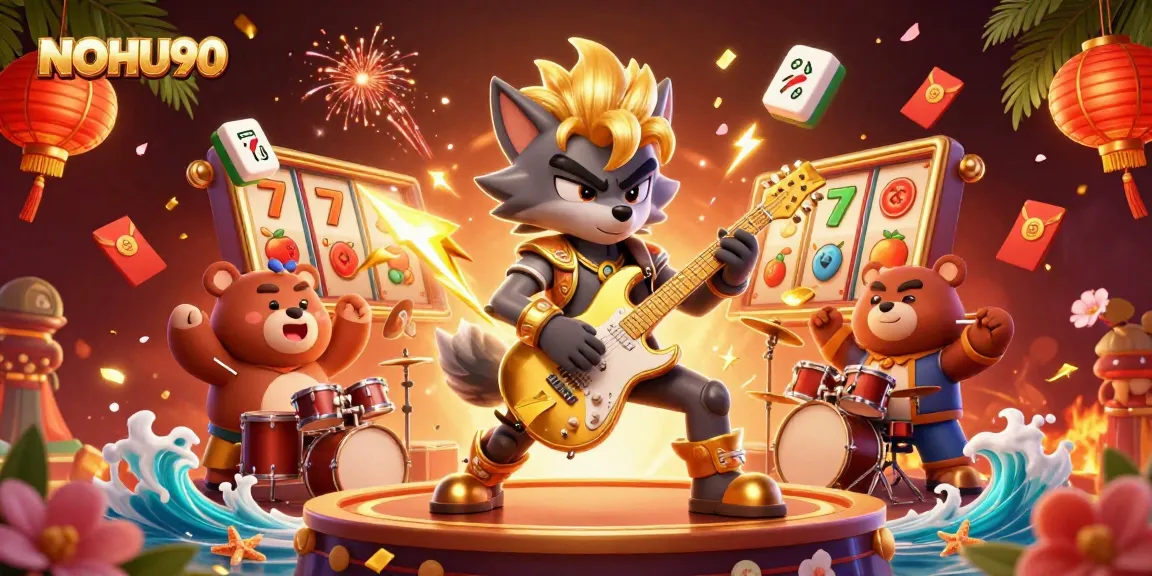 Experience thrilling jackpots at NOHU90 with vibrant, engaging casino action and iconic gaming symbols.