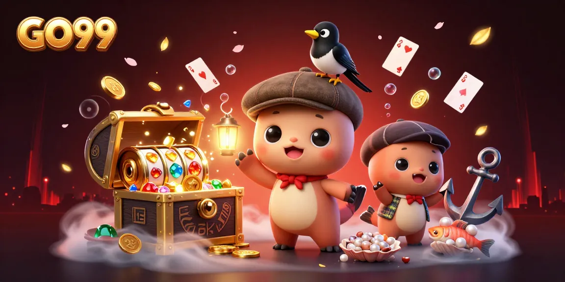 Spin the reels with GO99 for a vibrant underwater casino experience featuring fantasy characters.