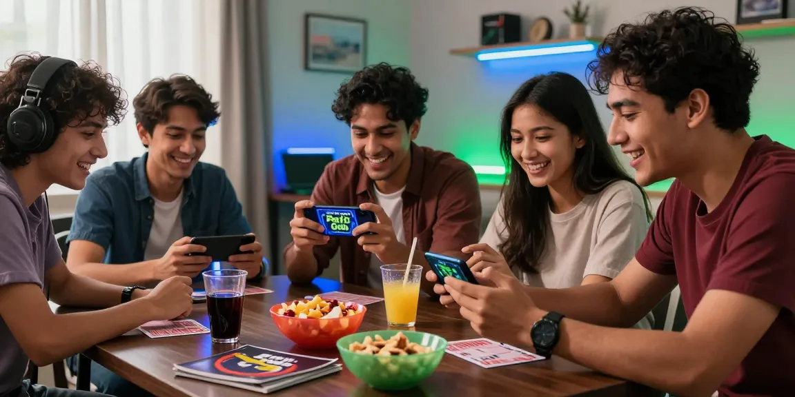 Play online with friends in a lively gaming scene featuring Teen Patti Gold.