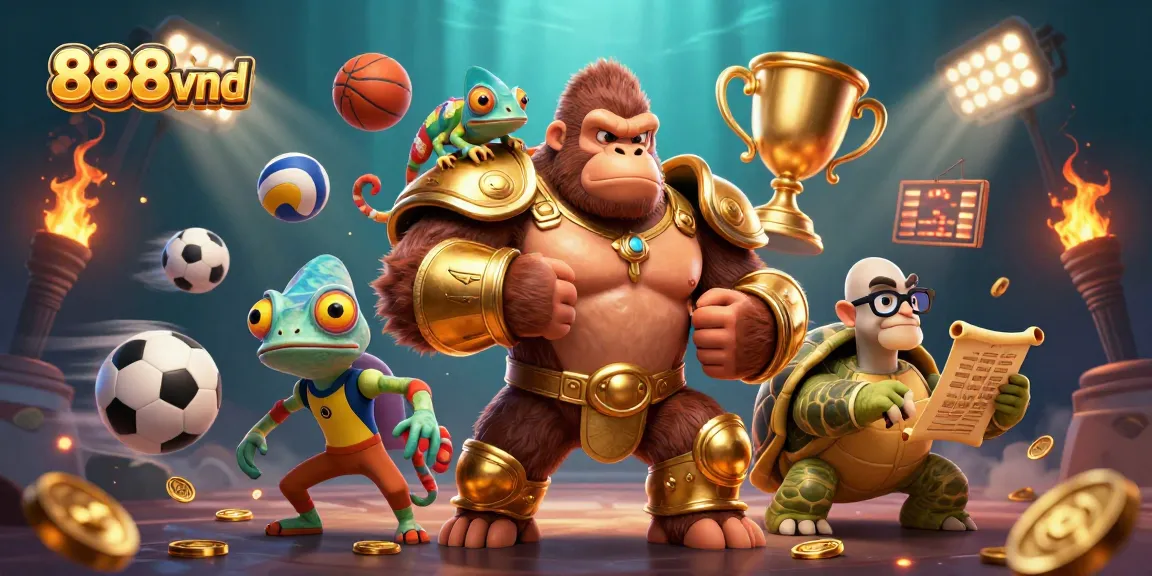 Engage in thrilling gameplay at 888vnd with dynamic casino scenes featuring vibrant characters and winning opportunities.