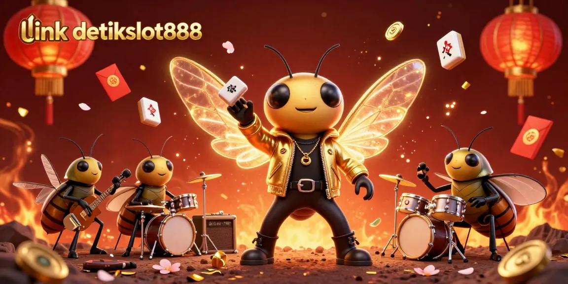 Engage with link detikslot888 as the cicada rock star dazzles in a lively casino scene.
