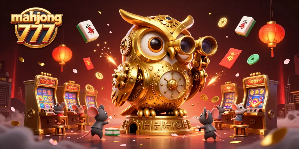 Engage with mahjong 777 gaming excitement amidst a vibrant 3D casino scene featuring whimsical characters and captivating elements.