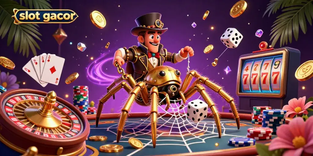 Engage with slot gacor in a vibrant casino world filled with rich visuals and exciting gameplay elements.
