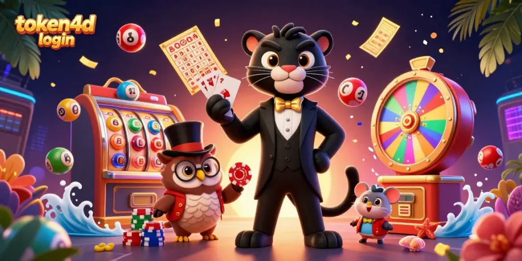 Menggandakan pengalaman bermain dengan token4d login dalam gambaran kasino penuh warna dan aksi menarik.